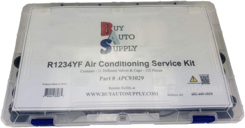 112 Pieces A/C Valve Core & Cap Assortment Kit H2631