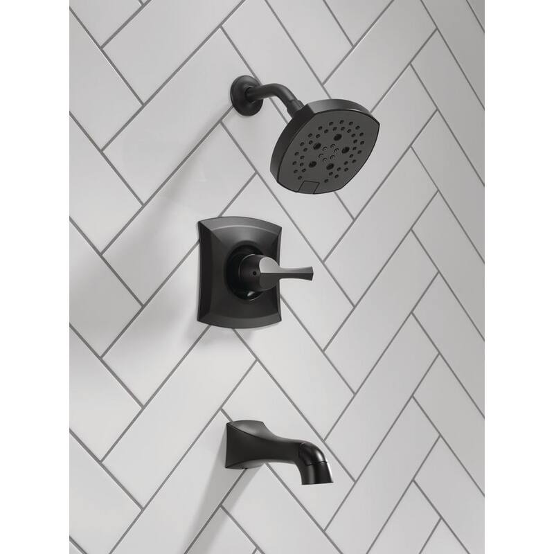 Single-Handle 5-Spray Tub and Shower Faucet Matte Black Q327
