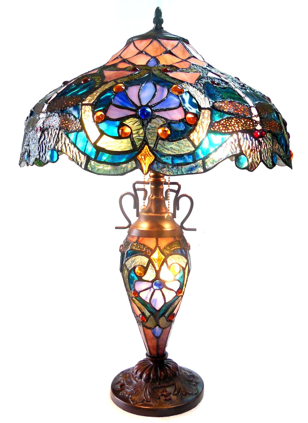 3 Light Victorian Double Lit Table Lamp M598308