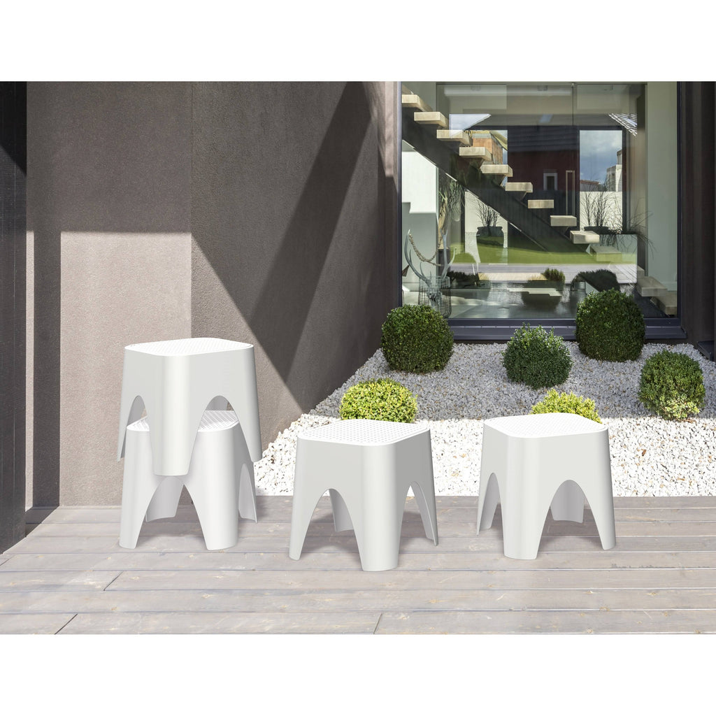 Green Stackable Rattan Top Side Table H50574