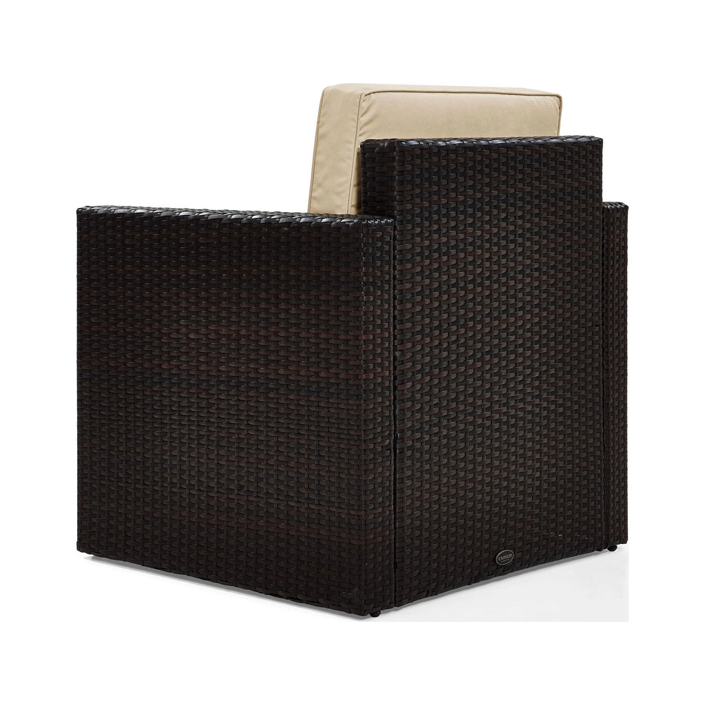 Brown Wicker Patio Arm Chair Z146