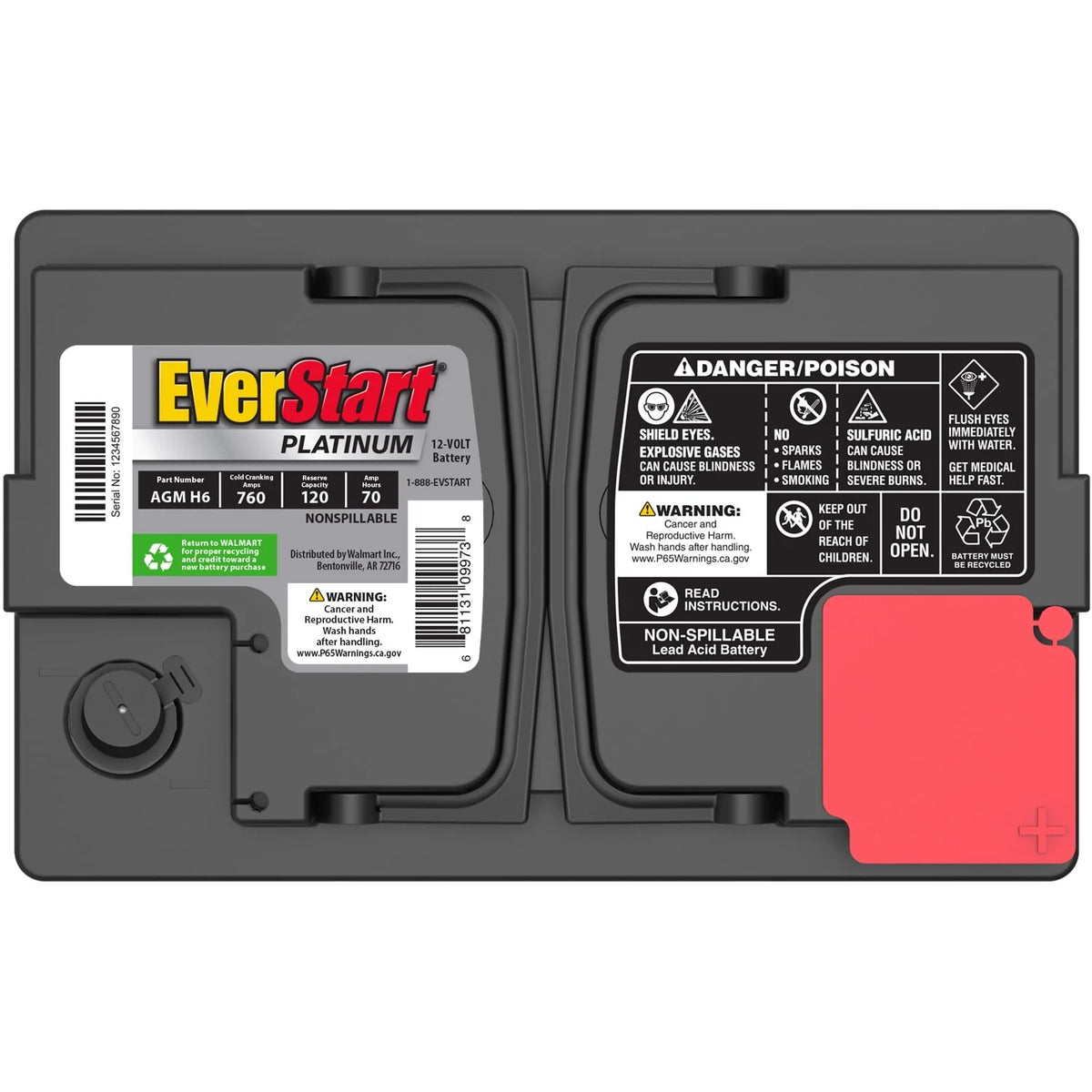 Group H6 / LN3 / 48 12 Volt 760 CCA Automotive Battery L431142