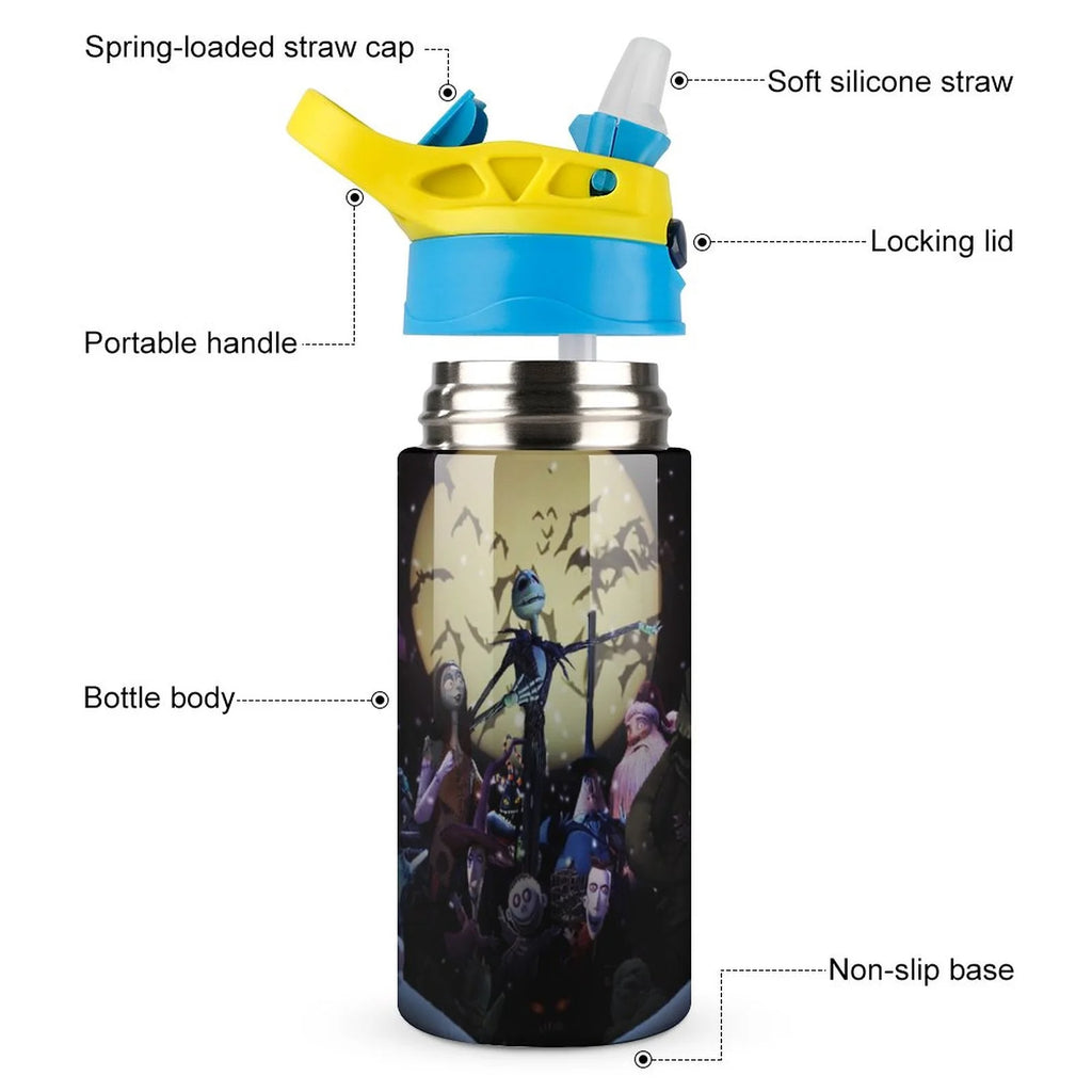 Insulated Stainless Steel Water Bottle with Straw O384