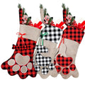 3 Pieces Pet Christmas Stockings Paw Pattern I221