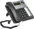 2-Line Corded Telephone with Digital Answering System and Caller ID/Call Waiting, Black/Silver Q589646