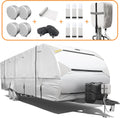Waterproof Windproof Anti-UV Travel Trailer Cover for 18'-20' RV S8943