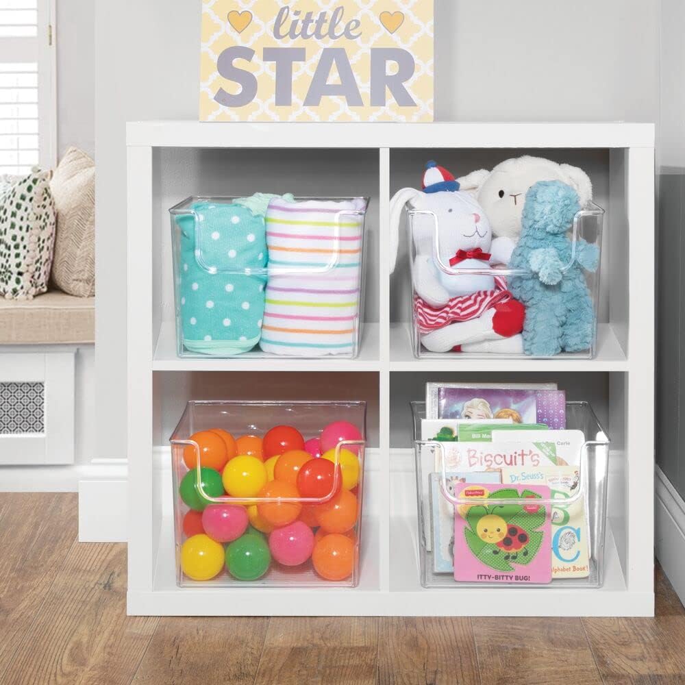 Clear Plastic Storage Organizer Bin 8 Pack U420480