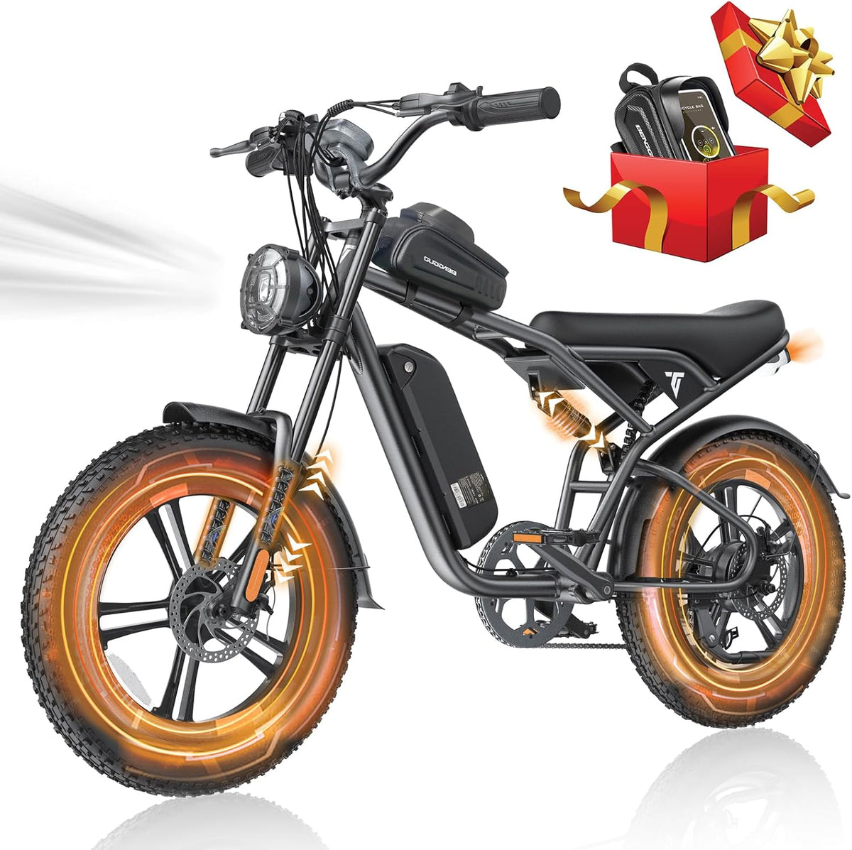 20" Fat Tire 48V 15.6AH Removable Battery Electric Bike O227041