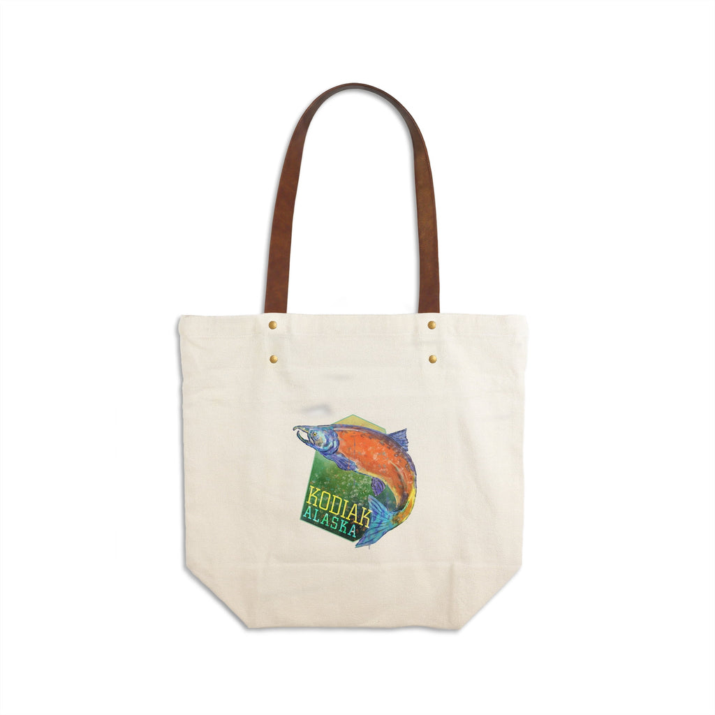 Canvas Deluxe Tote Bag with Faux Leather Handles Z934