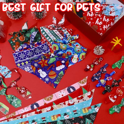 60 Pieces Christmas Dog Bandanas R355323