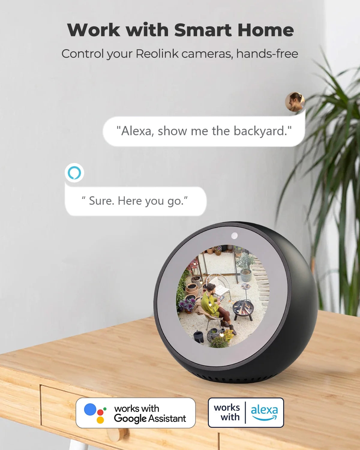 3MP Wireless Battery-Powered Security Camera D955