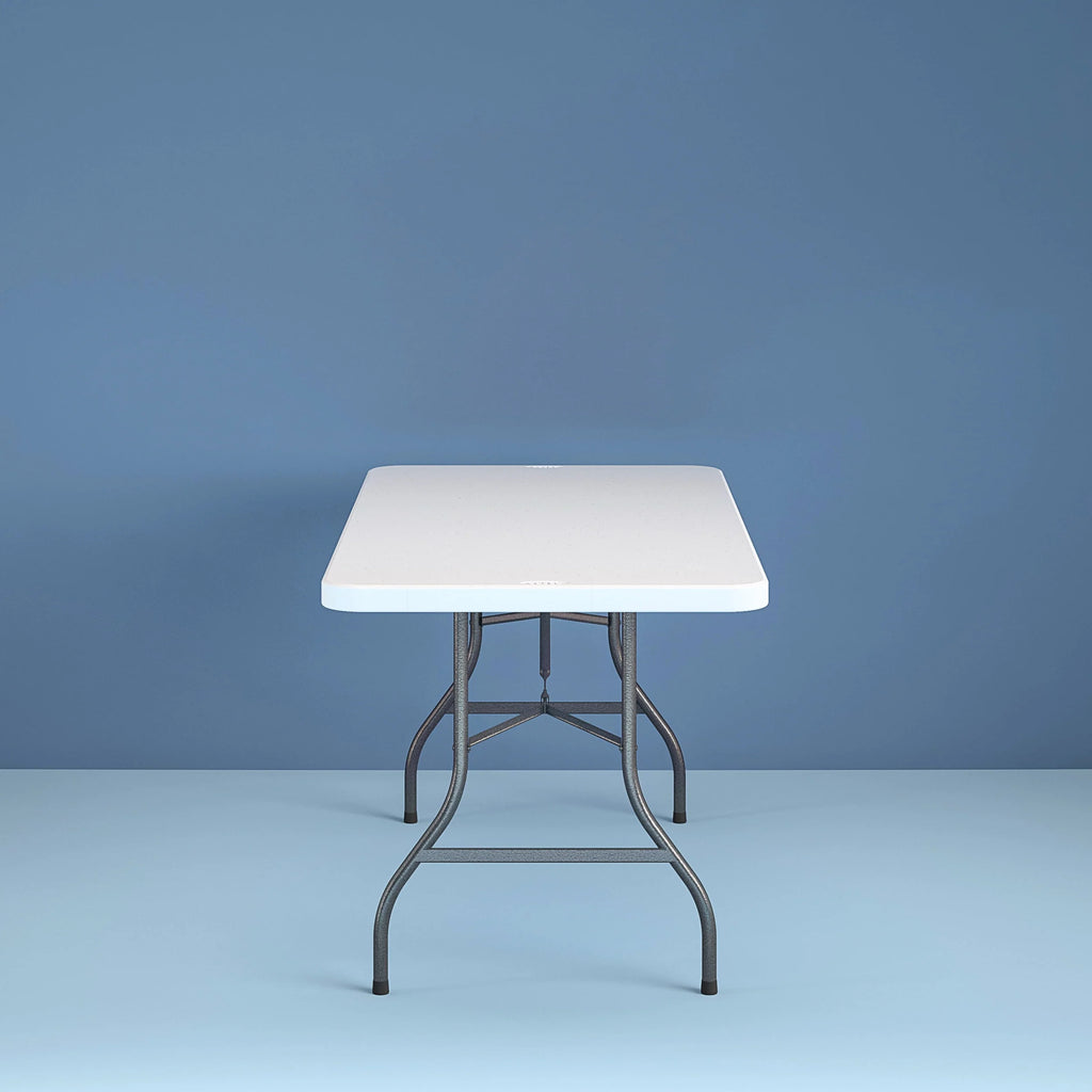 6 Foot Folding Table White Speckle K845994