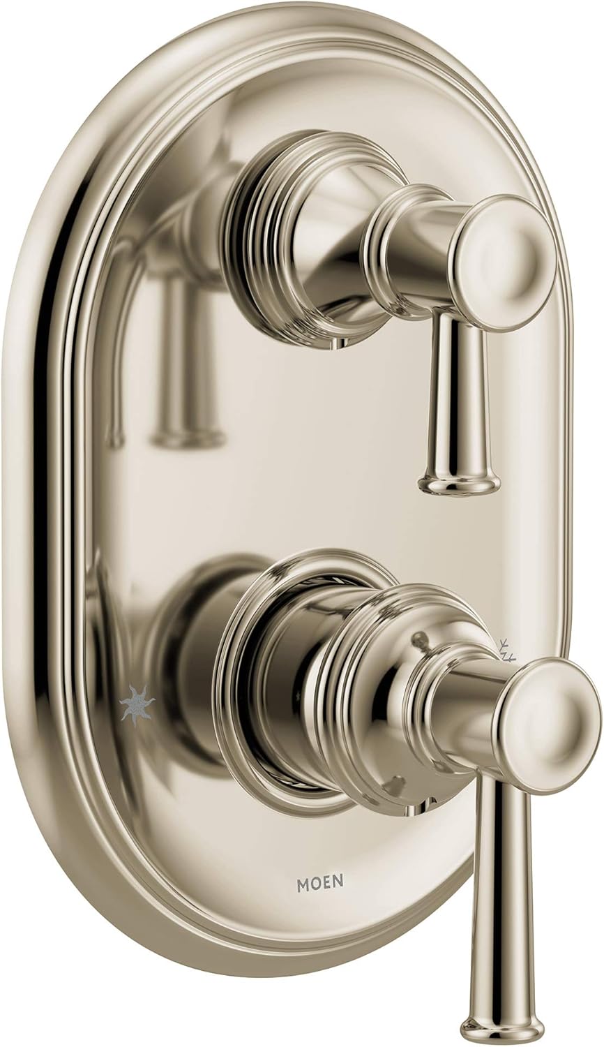 Polished Nickel 2-Handle Shower Trim with Integrated Transfer K18789
