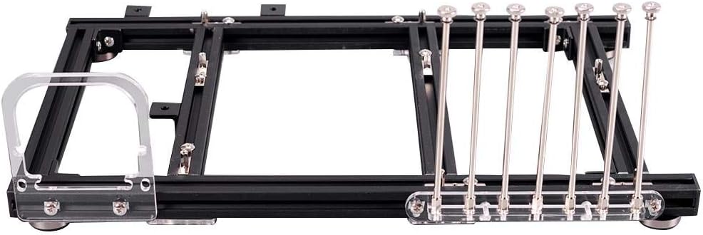 Black Aluminum Alloy ATX Open Air PC Test Bench Case K8914