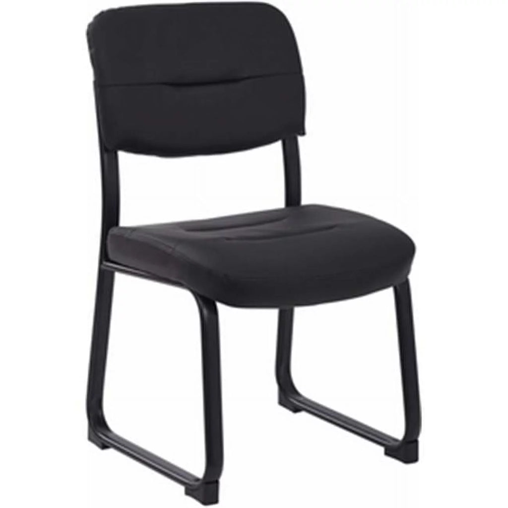 Faux Leather Visitor Chair with Sled Base G7032