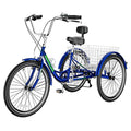 7 Speed 3 Wheel Bicycle with Shopping Basket K594328