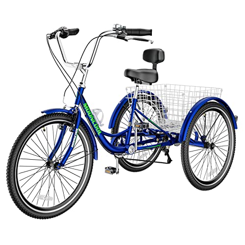 7 Speed 3 Wheel Bicycle with Shopping Basket K594328
