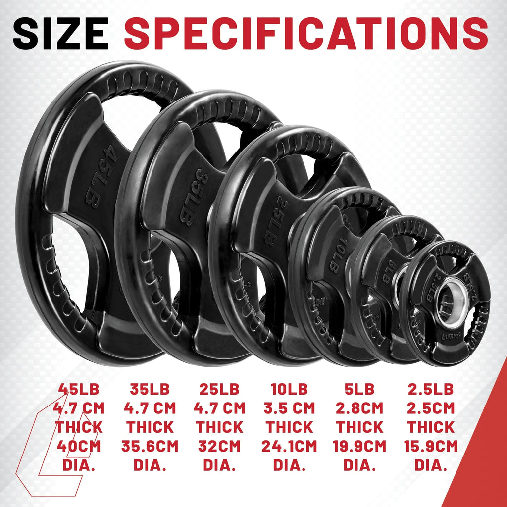 400 LB Olympic Weight Set with Barbell and Clips Z585
