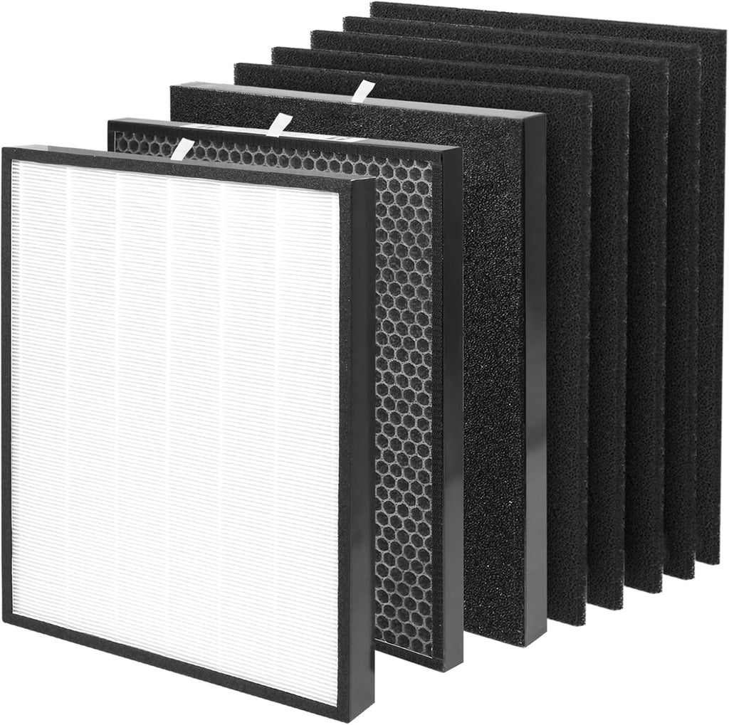 Replacement Filter Sets with 5x Pre-Filters, 2x Carbon VOC Filters, 2x Pre-Filters, 1x H13 HEPA Filter Y82950