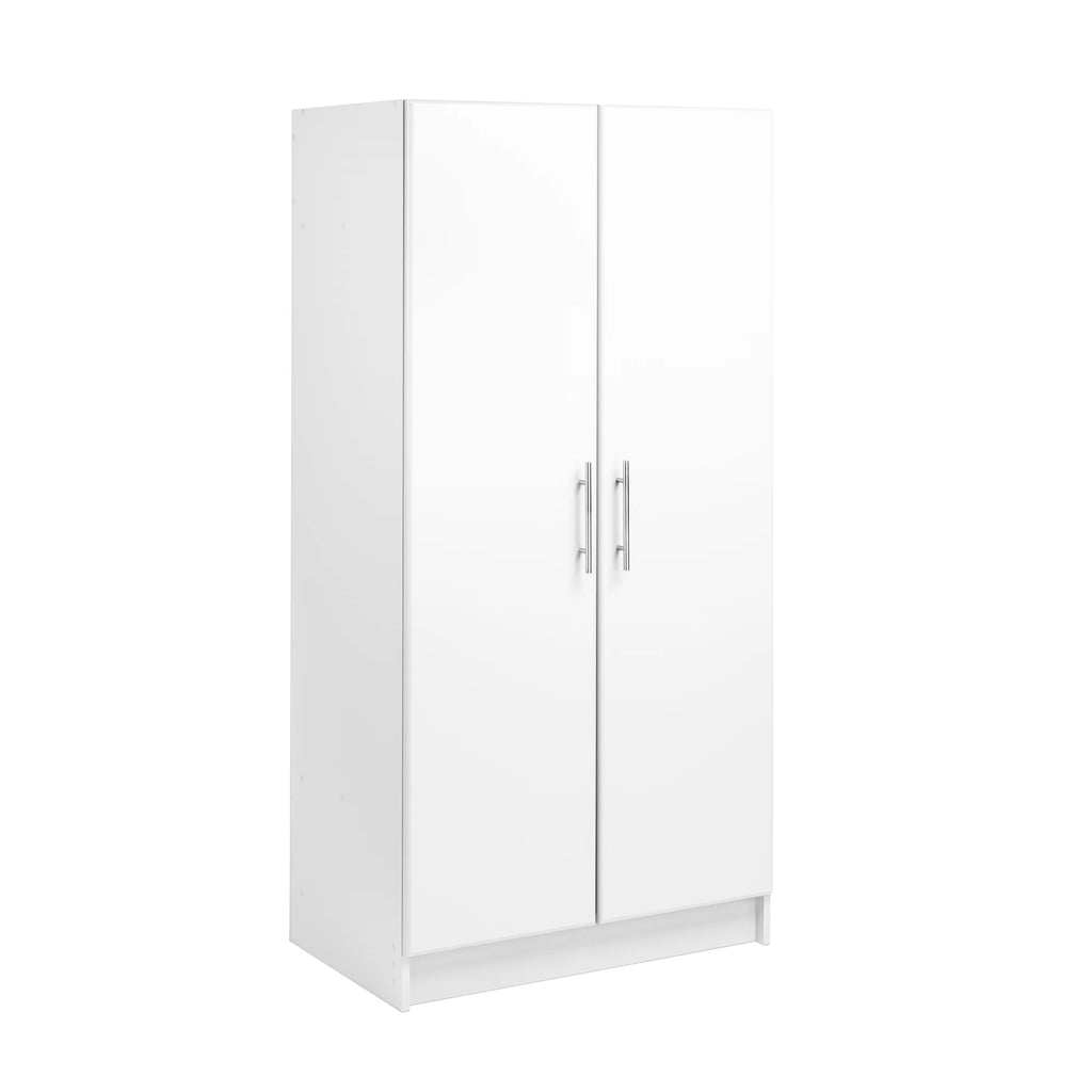 White Wardrobe Closet with Hanging Rail Y1967