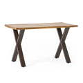 Acacia Desk with Iron Legs X294468