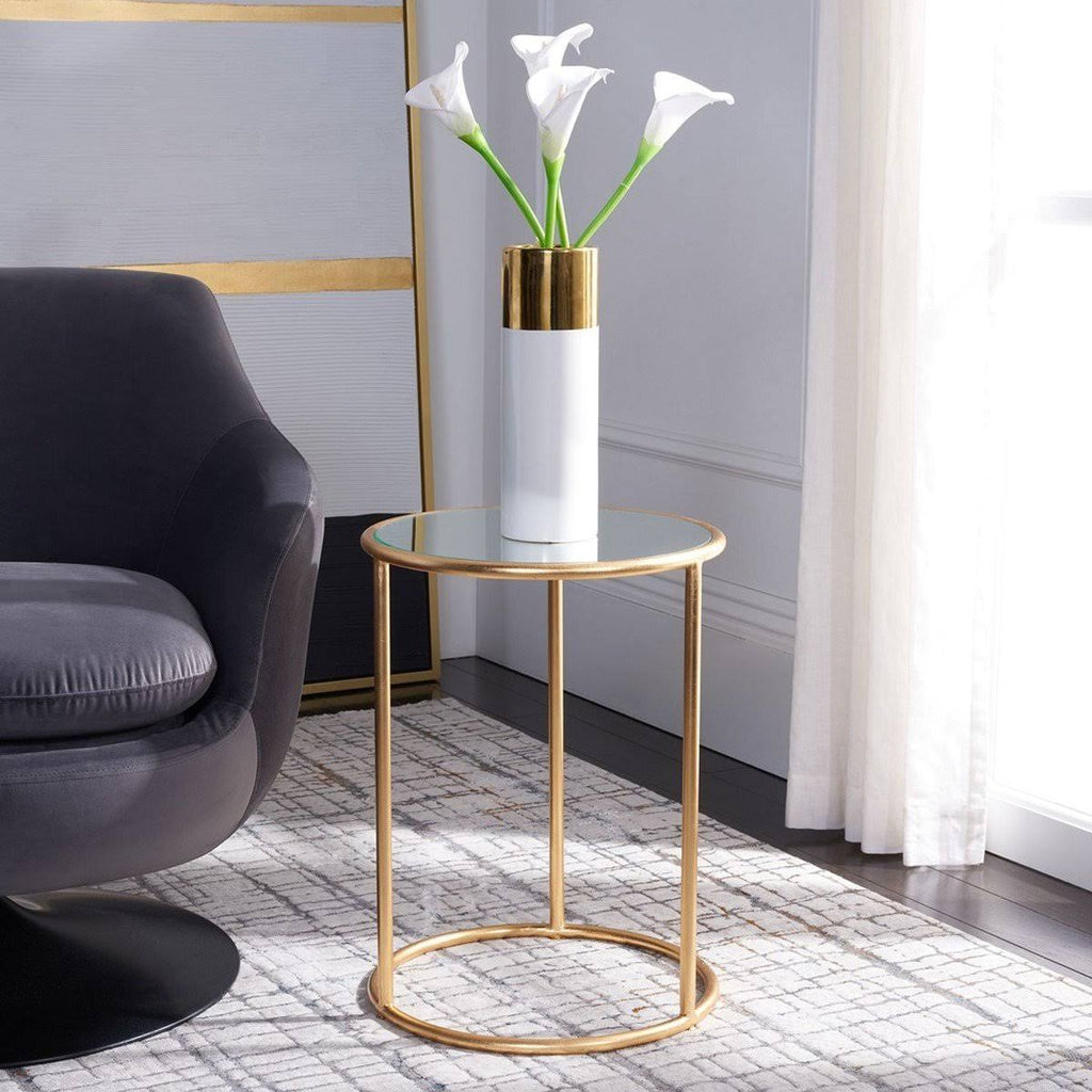Silver/Grey Glass Top Accent Table A430626