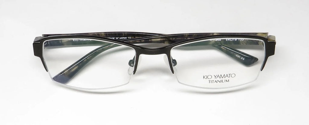 Titanium Half-Rimless Eyeglass Frame Y908436