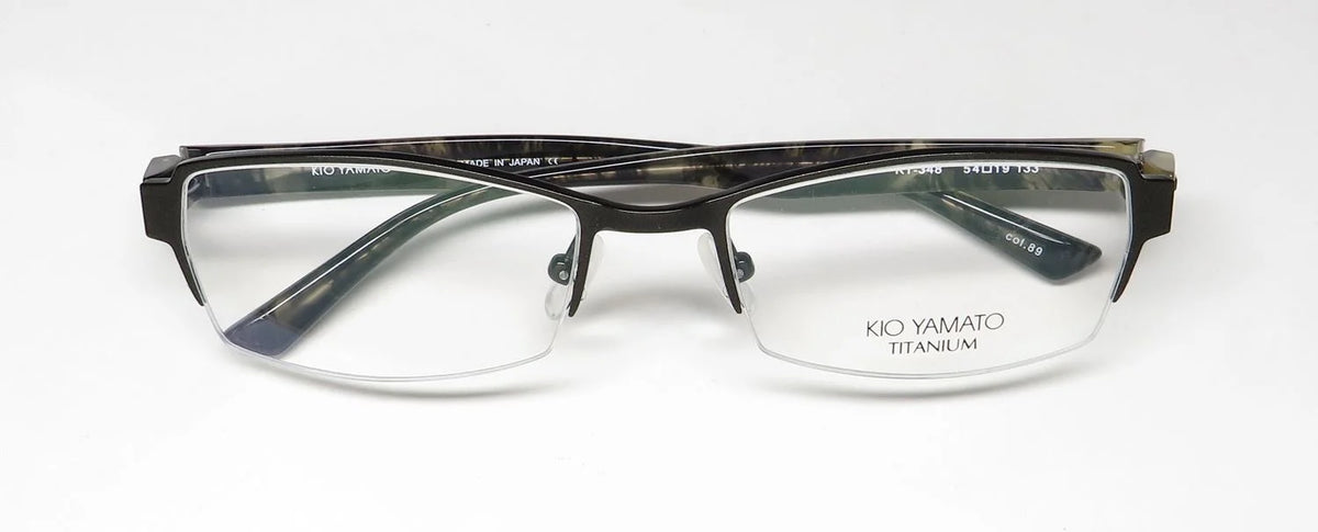 Titanium Half-Rimless Eyeglass Frame Y908436