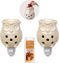 Electric Mini Owl Candle Warmers, 2 Wax & Tart Warmer D7766