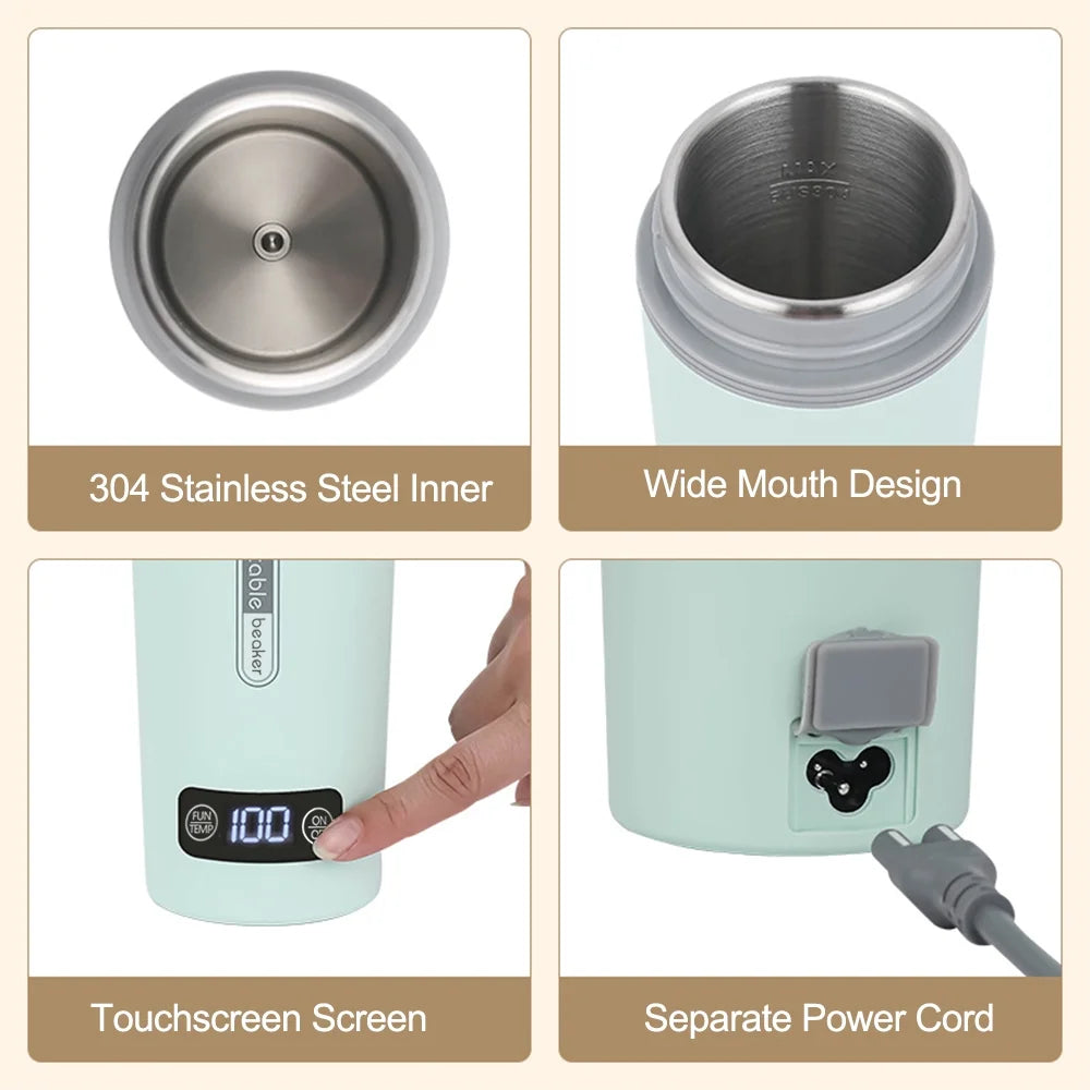 Portable Electric Kettle 350ml Stainless Steel T126882