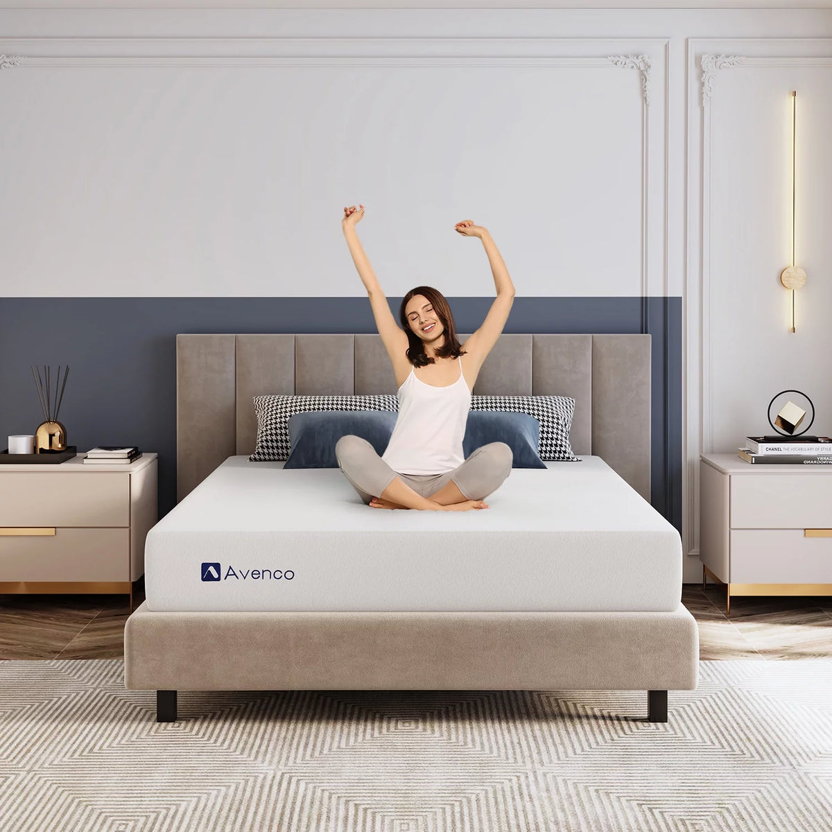 Twin Size Cooling Gel Memory Foam Mattress X4382