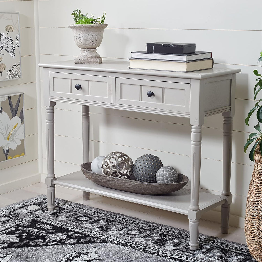 Vintage Grey 2-Drawer Console Table S376