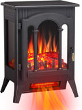 3D Infrared Electric Fireplace Stove, Freestanding Fireplace Heater, 1000W/1500W (16 Inch) F184