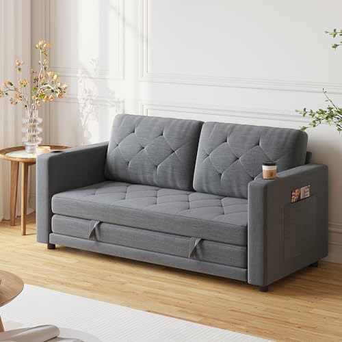 Beige 3-in-1 Full Size Pull Out Sleeper Sofa R169633