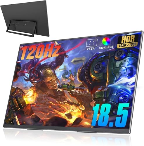 18.5 inch 120Hz 1080P FHD HDR USB HDMI Portable Monitor with Sleeve A5606