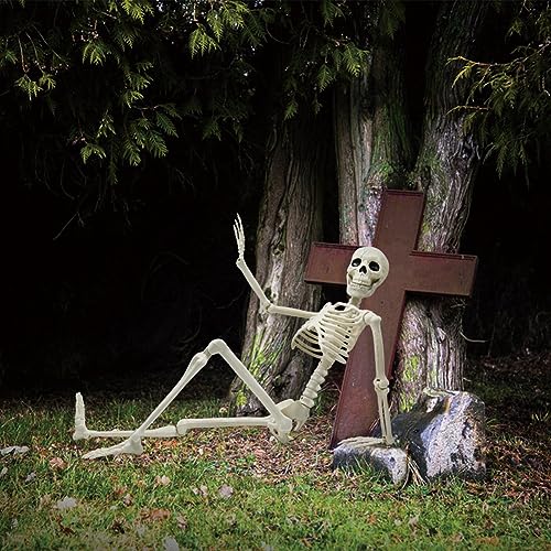 5.9FT Plastic Full Size Human Skeleton with Movable Joints I329