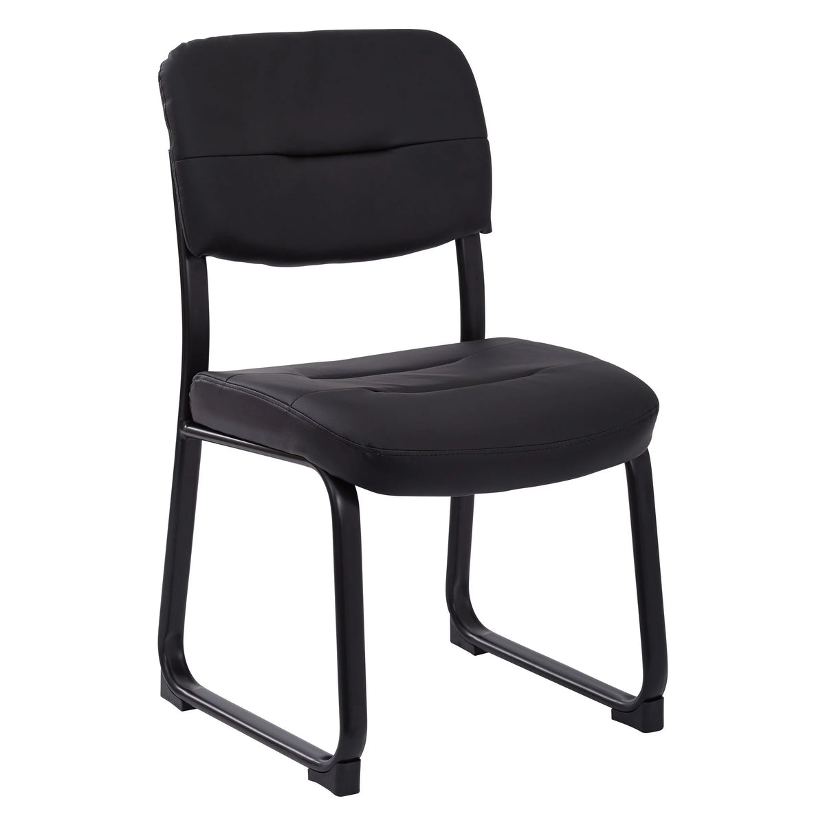 Faux Leather Visitor Chair with Sled Base G7032