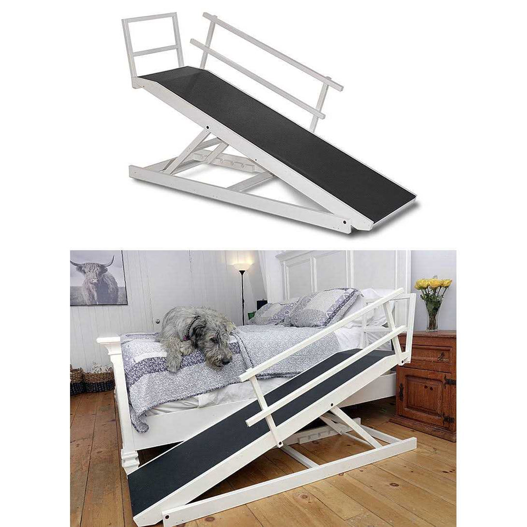 Large Adjustable Height Dog Bed Ramp B71972