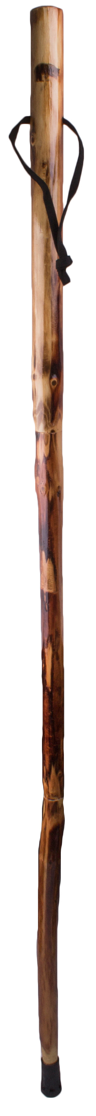 Wooden Walking Stick with Compass and Pouch K7352