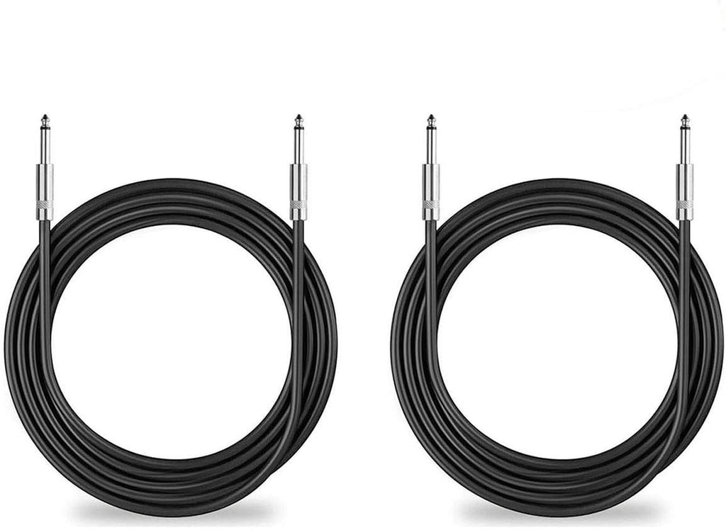 2Pack 100 ft 1/4 to 1/4 Speaker Cables, 12AWG Patch Cords M485