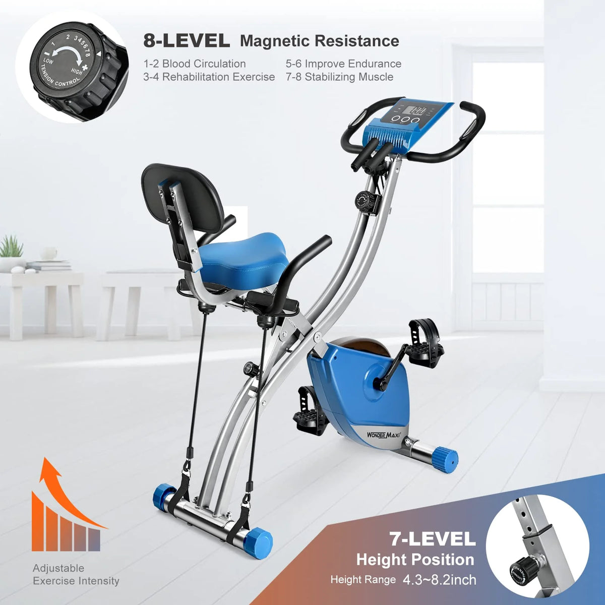 Folding Magnetic Exercise Bike C47117