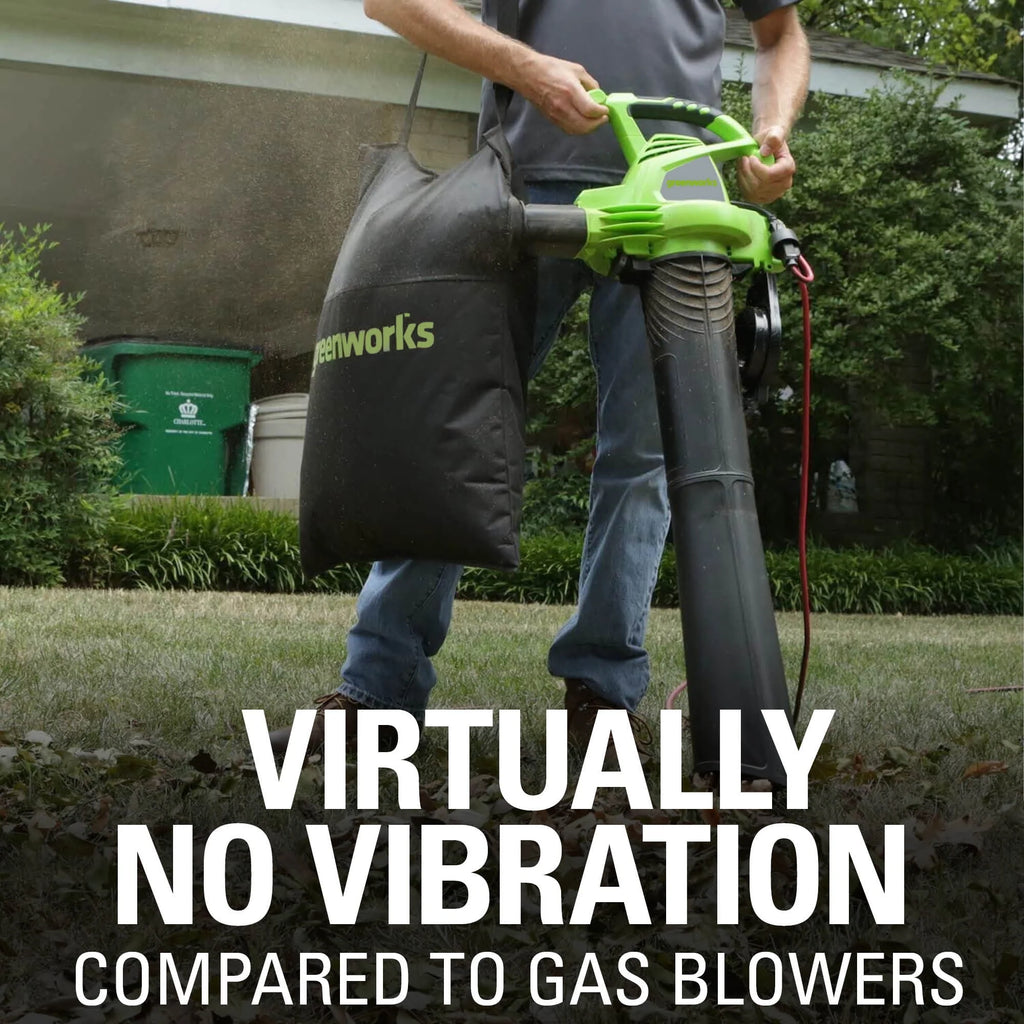 12 Amp 375 CFM Corded Electric Leaf Blower/Mulcher/Vacuum Z893