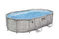 16 ft. x 10 ft. x 42 in. Oval Metal Frame Above Ground Pool Set F549