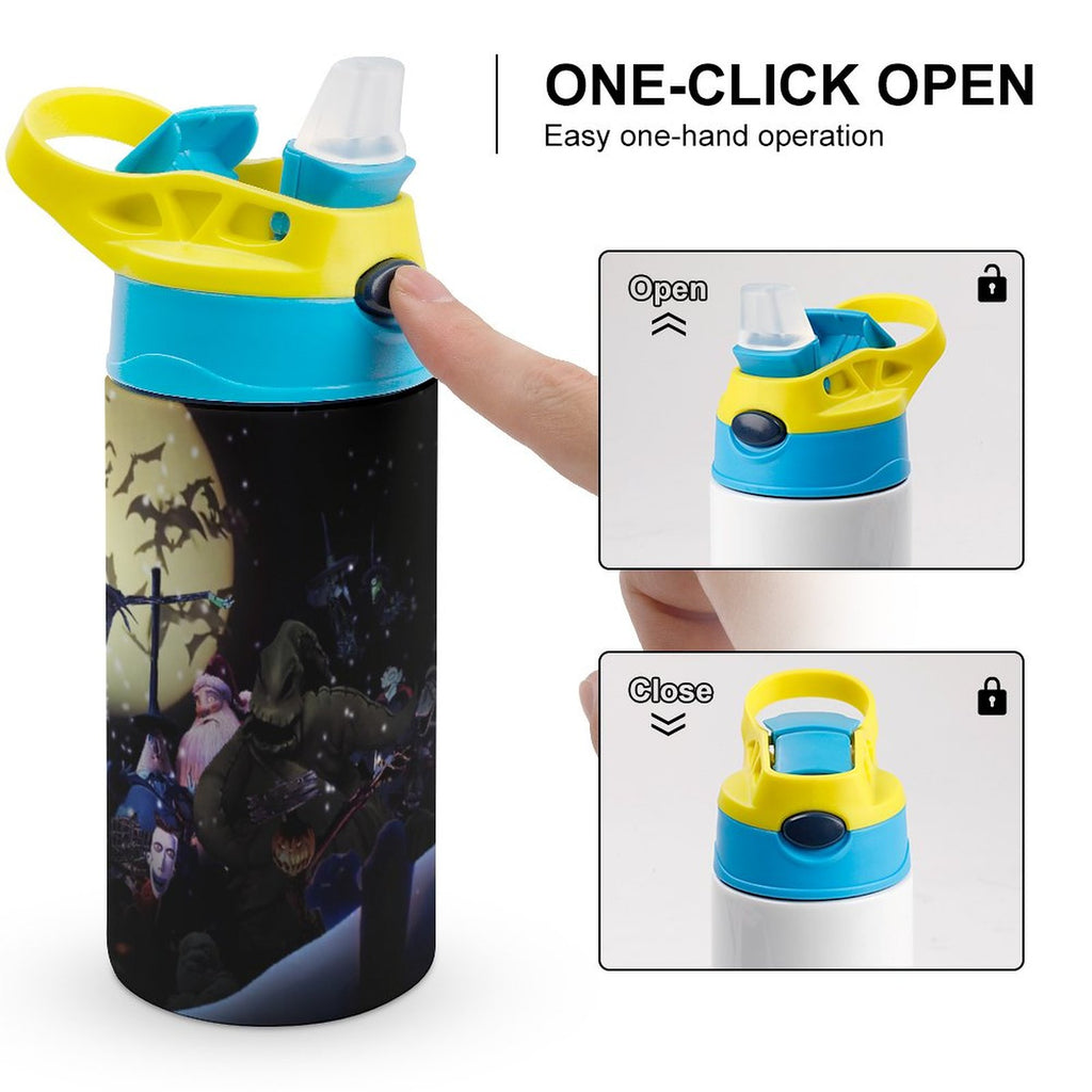 Insulated Stainless Steel Water Bottle with Straw O384
