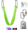 Aerial Yoga Hammock 5.5 Yards Aerial Silk Fabric Yoga Swing with Daisy Chain, Carabine S328