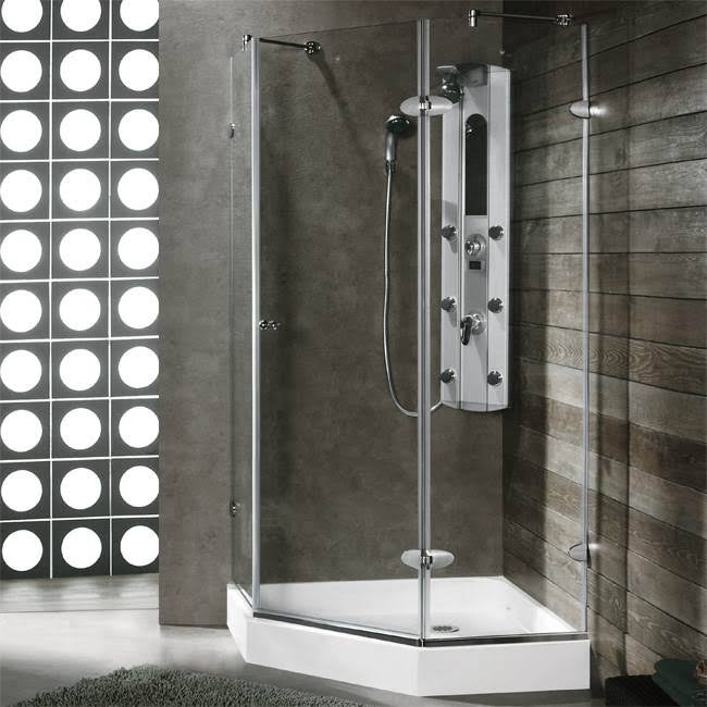 Frameless Neo-Angle Shower Enclosure with Low-Profile Base G5340