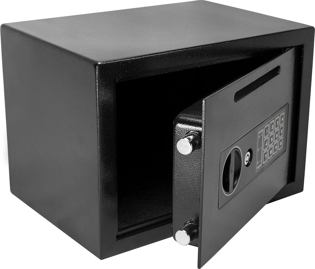 Compact 0.57 Cubic Ft Digital Keypad Security Depository Drop Safe J49835