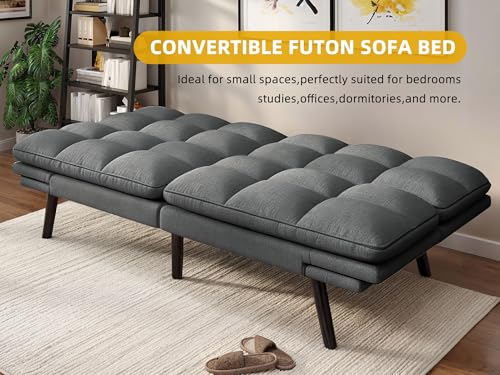 Grey Convertible Futon Sofa Bed P54032