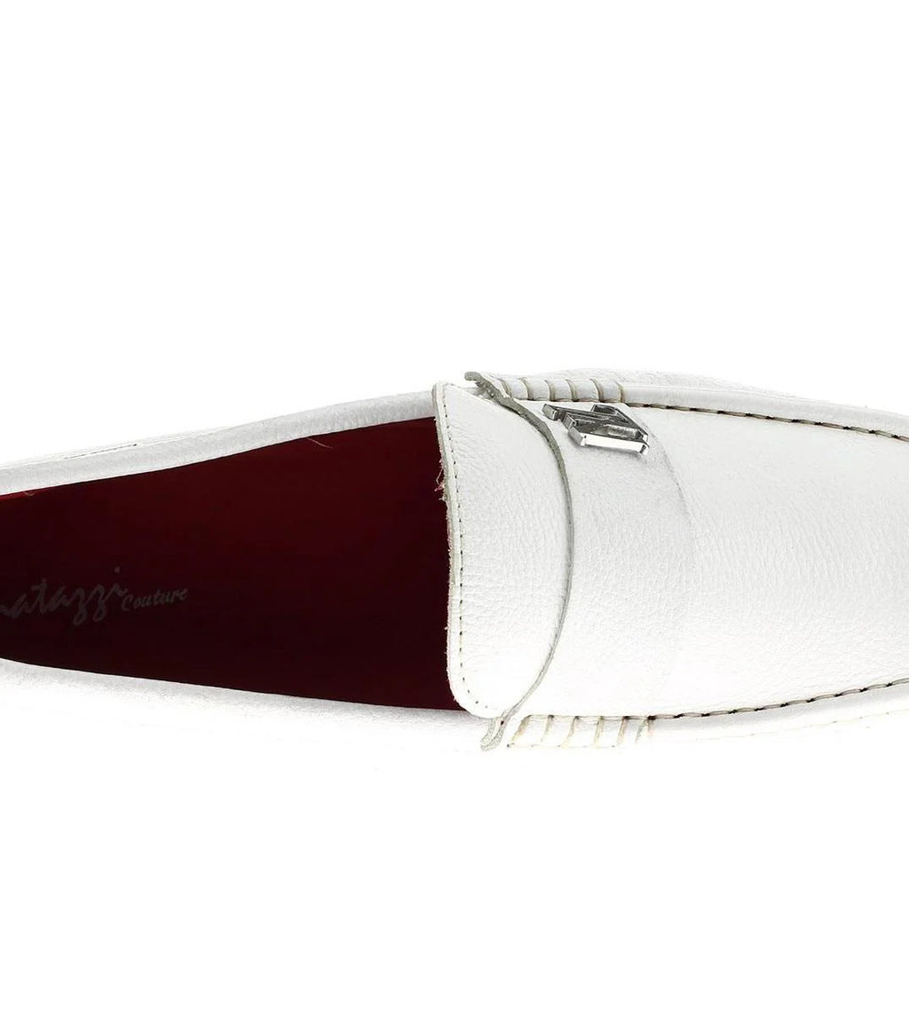 White Leather Comfort Shoes E6012