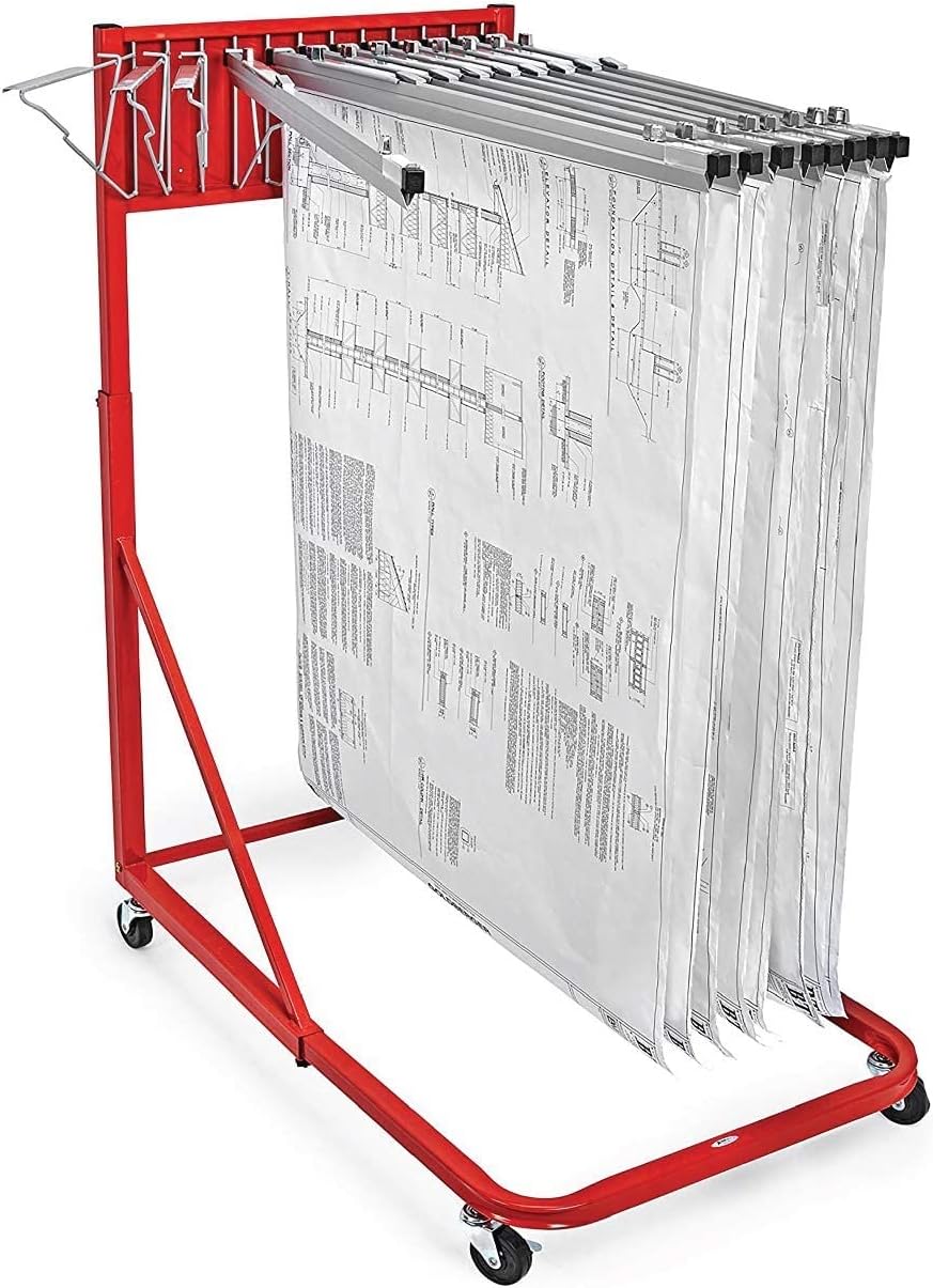 Vertical Blueprint Storage Rack and Plans Holder N871249
